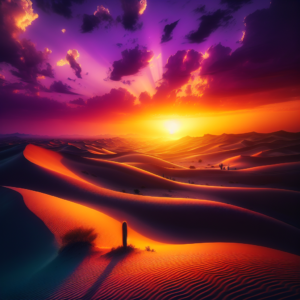 Desert Mirage at Dusk